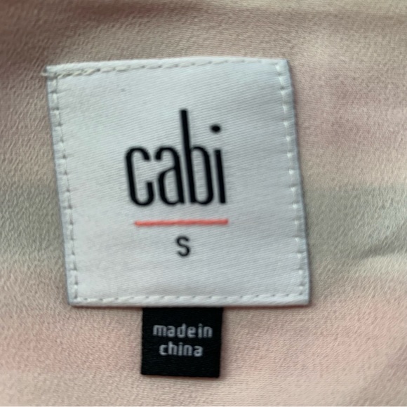 Cabi Striped Cami Tank Top Style # 3448 London Calling Banded Mod Red Tan Size S - Picture 12 of 15